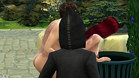 Blooper sparks public spanking submission outdoors