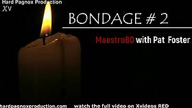 bondage with pat foster spanked and bound by master