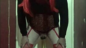 bisexual crossdressing mark wright wants to try another man's piss while swallowing his own