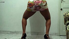 Watch The Naughty Brunette Twerk For Her Husband?