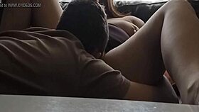 my lover licks my wife's pussy as i watch and masturbate