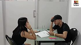 Latina companion seduces for oral group fun part one.