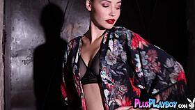 Sexy Milf Model Elilith Noir Posing In Lingerie During Photo Session