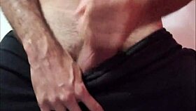 Delicious handjob on a monster cock that's fucking huge