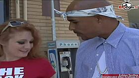 Pussy Tattooed Redhead Teen 18+ Girl Picked Up By BBC