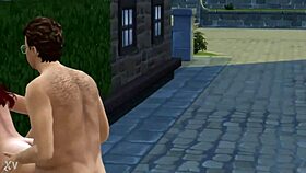 Blooper sparks public spanking submission outdoors