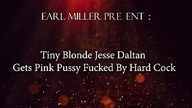 Tiny Blonde Jesse Daltan Gets Pink Pussy Drilled Hard by Cock