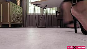 Oh wow, this Spanish nerdy girl craves a huge cock in her mouth! Can you believe it?