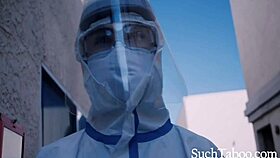 Lola fae and lucky fae fuck during lockdown, clothes ripped in hardcore teasing.