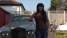 the british milf gets throatfucked and pussy pounded rough