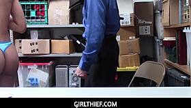 The LP officer dives into that ebony pussy, making Arie Faye so wet! 😏