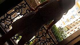 No Panties Flashing Buttplug in Public?