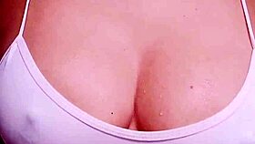 A young woman in anime cosplay performs a solo show on webcam