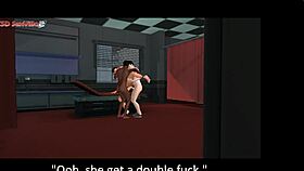 In the night club, a thai anime-inspired orgy unfolds with bareback assfucking and double penetration.