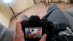 Teen 18+ gets photoshoot sex with big monster cock.