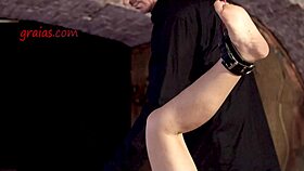 blonde shy milf tasting the sole