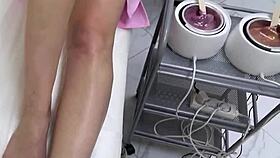 two russian masters dive into a unique armpit waxing session in a private setting.