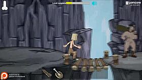 Watch Fuckerman Fuck Those Big-Titted Amazons in the Flash Game!