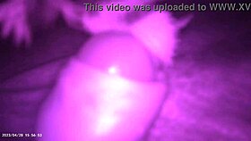 Stinging Nettle Inserted Into Slave Cock Outdoors In BDSM Fetish