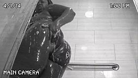 I, Poizon Ivy, shake my big booty. And perform deepthroat blowjob on Don Whoe in shower.