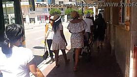 No Panties Flashing Buttplug in Public?