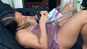 Latina Amateur Leaves Hidden Gift for Girlfriend Paty Bumbum in Wet Naughty Call