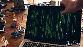 Stunning brunette Zoe Doll says, Blindfold on, ex-lover, let's feel every touch.