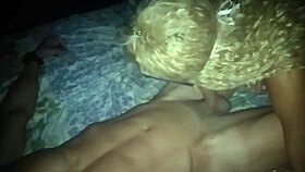 She gave the neighbor a tasty blowjob leading to orgasm