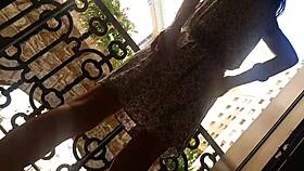 No Panties Flashing Buttplug in Public?