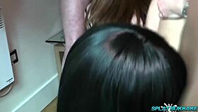 Lusty Scot Isla Skye joins her first bukkake party with blowbang and jerk off instructions