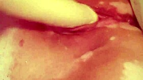 Horny Housewife Fucks Dildo Homemade