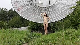 public nude shoot near old space radar