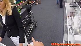 Wow! Watch This Pawning Milf Suck Cock For Quick Cash In Shop!