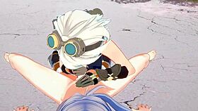 Genshin Impact Yaoi - Razor X Bennett Blowjob And Fucked With Creampie - Sissy Crossdress Japanese Asian Manga Anime Game Porn Gay