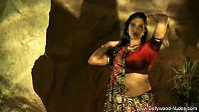 Indian lover undresses for passionate striptease