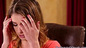 Lesbian Teen 18+ Babes Pussylicking in Hot Threeway