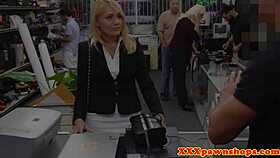 Wow! Watch This Pawning Milf Suck Cock For Quick Cash In Shop!