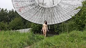 public nude shoot near old space radar