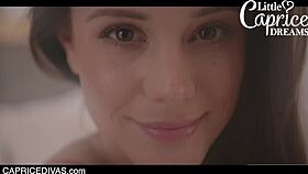 Capricedivas com - three hot step sisters explore their tight bodies together