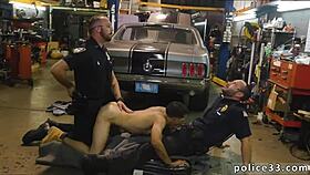 gay sex groaning as police tear him up