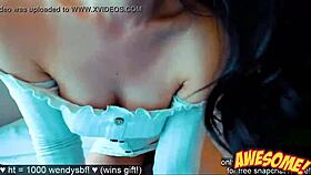 Does this asian webcam slut have fake tits