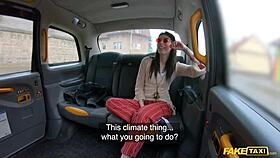 fake taxi hippy chick rides a big dick deep in her tight pussy
