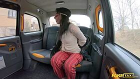 fake taxi hippy chick rides a big dick deep in her tight pussy