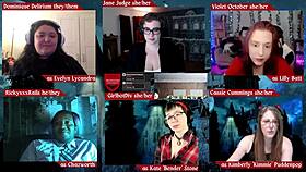 In Monsters University Roleplay, The Monster Claims Her Flesh On The Desk With Cum