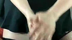 tysonsbigblackcock sxydani gives wet handjob on huge black cock