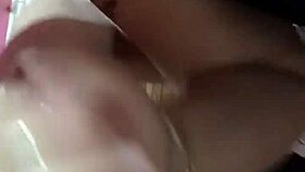 Fat girl sucks dick and almost throws up with her client him deep in the throat