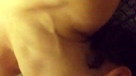 Deep Throat Brunette Blowjob: Teen 18+ Gags on Monster Cock