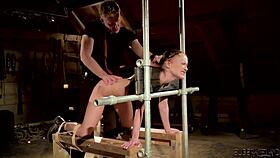 Teen Hardcore Fucked in BDSM Sex Screaming with Raw Pleasure