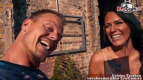 German Latina Teen Fucked During Blind Date Casting In City