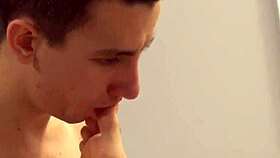 Teen twinks suck feet intensely